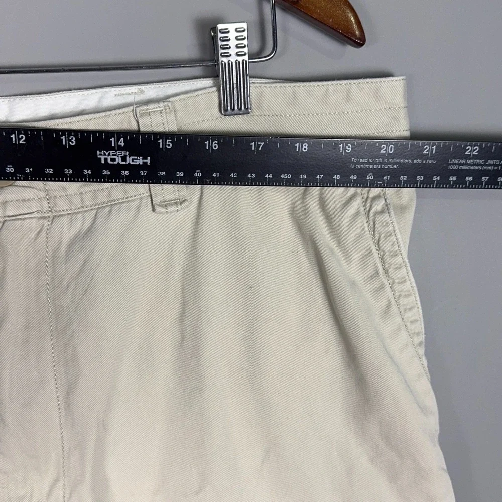 Polo Ralph Lauren Cargo Shorts Mens 42 Tall‎ Cotton Tan Khaki Utility Flat Front